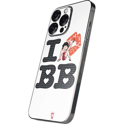 Betty Boop I Love BB iPhone 16 Pro Skin